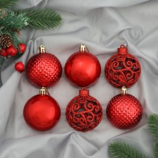 Set of balls plastic D-6 cm, 10 pcs 