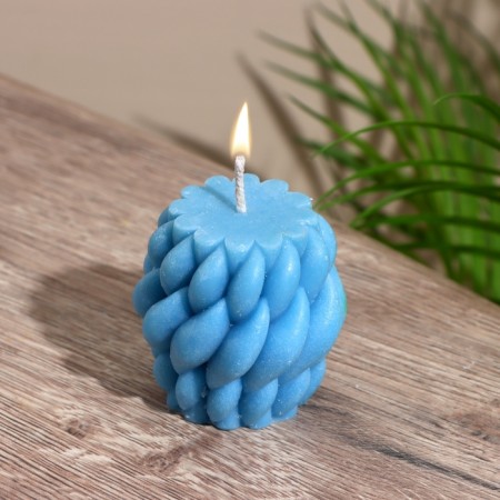 Candle "Drops" 6x6x6 cm, soy wax-1