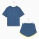 Home set (T -shirt/shorts) female, blue color, size 52