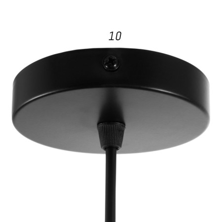 Bayerlux suspension Bayerlux "Barkas" E27 1x40W black 39x39x100 cm-3