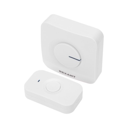 Wireless doorbell with digital coding 52 melody 150m IP56 (white) Rexant