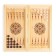 NARDS "TAARIT WOLL", wooden board 40 x 40 cm, with a field for playing checkers