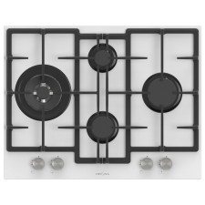 Варочная поверхность KRONA RITTER 67/60 WH, газовая, 4 конфорки, белая