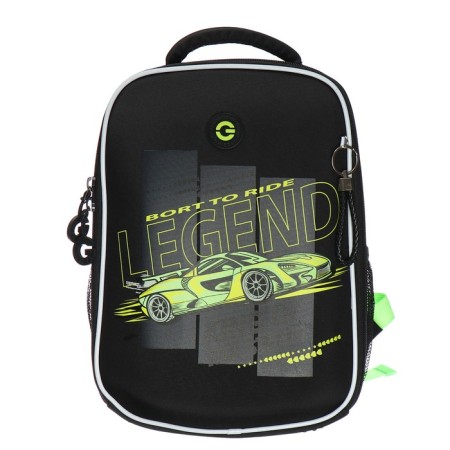 Frame saturan, 37 x 26 x 16 cm, Grizzly, + keychain, black/green-2