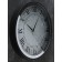 Watch wall interior "sparkles", smooth move, d-35 cm, silver