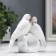 Souvenir "2 pigeons on the pebble" Rhinestones 9x10x3.7 cm