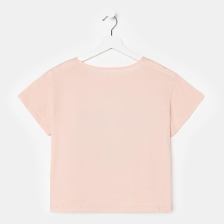 Shorted T -shirt "Hey Mickey" Mickey Mouse, pink color-4