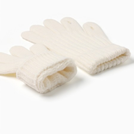 Women's gloves minku, dairy color, 21 cm-2