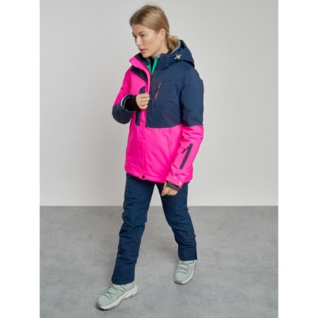 Ski costume female winter, size 48, pink color-9