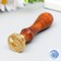 Printing for wax with a wooden handle "Yin -Yang - Chinese umbrella" 9x3x3 cm