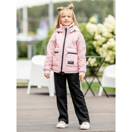 Jacket for girls, height 134 cm, pink color-4