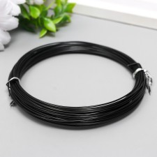 Wire for creativity d 1mm, black steering wheel. 10 m