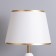 Table lamp "Lilo" 1x40W E27 white/gold 25x25x46.5cm