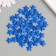 Decor for creativity plastic "Stars" neon blue set 50 pcs 1.4x1.4 cm