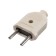 The fork is straight, 10a, without salary, 220 V, beige, retail packaging.