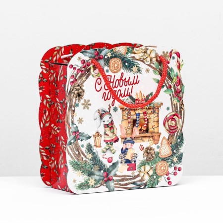 Gift folding box "Happy Tim" 21 x 9.5x 23 cm