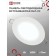 LED panel In Home RLP-VC, 6 W, 230 V, 6500 K, 420 lm, 95x30 mm, round, white
