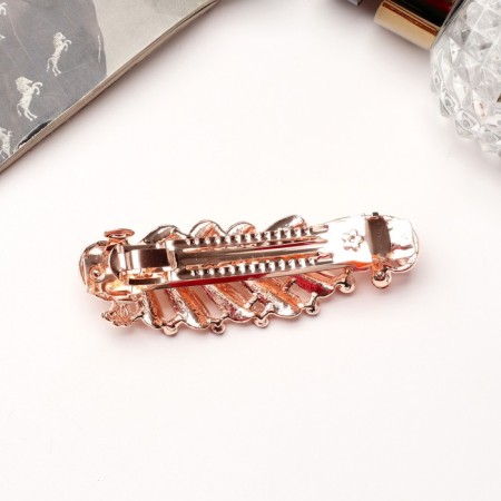 Hair hairpin "Joszy" leaflet, 8 cm-1