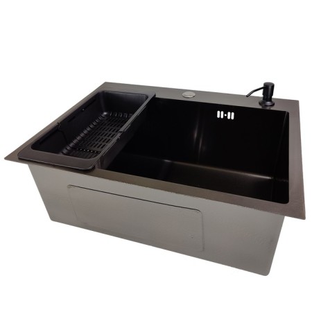 Kitchen sink Gerda GS 6045 G, 600x450 h = 200 mm, color graphite-2