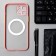 Luazon cover for the iPhone 12 Pro Max, support for magsafe, edging, plastic, pink