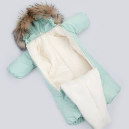 Combineson Children's Winter Kinderlitto "Lapland-1", height 62-68 cm, mint color-2