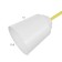 Causte "Online" (Tsil.) 5x15W E27 Model: BR 00281 Yellow 52x52x15cm
