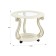 Grazia coffee table (c), 580x580x490, ivory/gold
