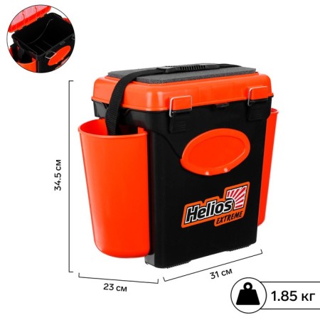 Winter Helios Fishbox 10 L box, single -section, orange color-9
