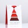 Laminated "Red Christmas tree" 18 x 23 x 10