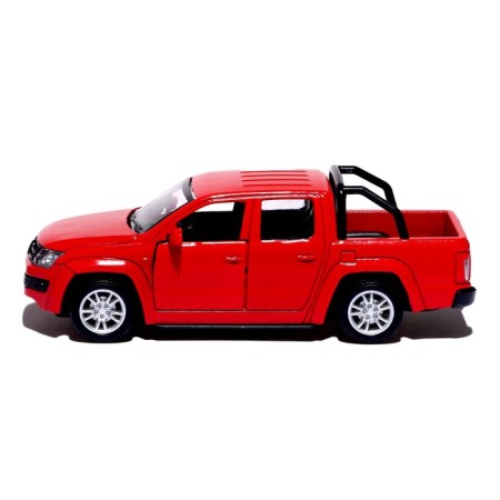 Metal “tundra” machine, doors open, 1:32, inertia, red color-1
