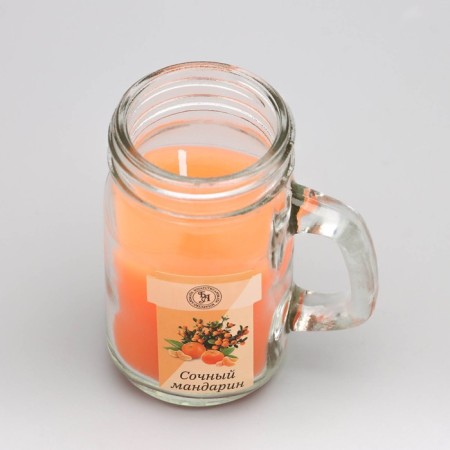Aromatic candle in the bank "Juicy Mandarin", 7.2 x 8.5 cm, 190 g-3