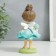 Polystone souvenir "Baby Feja in Blue, with flower" 15.5x8x8 cm
