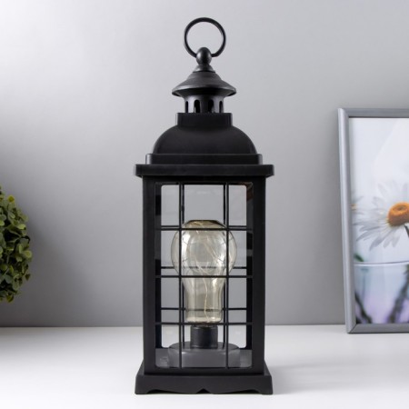 The nightlight "Light and fireflies" is black from batteries 35x13.5x13.5cm Risalux-3
