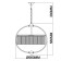 Goslar chandelier, size 54x100x54 cm, 300W 5XE14 IP 20