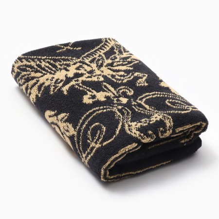 Tmachry Ethel Trevtel "Alexander" Black, 50x90cm, 100% cotton, 420g/m2-1