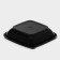 Disposable plastic container, YUPK-1616, 375 ml, 16 × 16 × 3.6 cm, black, 25 pcs/units