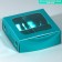 Box for sweets, confectionery packaging, 4 cells, “Blue”, 10.5 x 10.5 x 3.5 cm