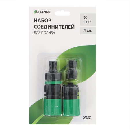 Connector set, D = 1/2 "(12 mm), 4 pcs., Greengo-6