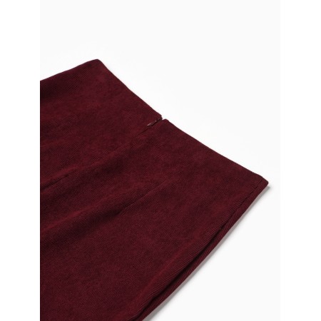 Skirt with a female section, minku, burgundy color, size 48-1
