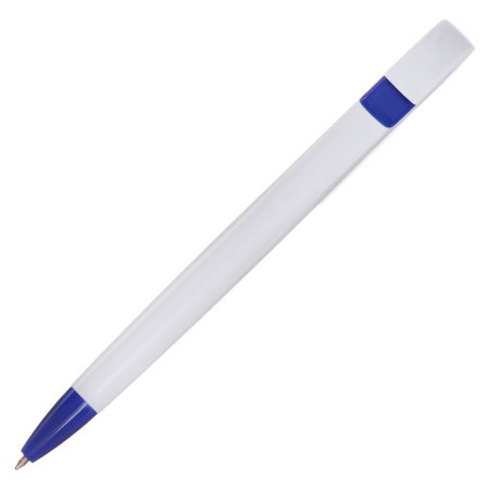 Handle Automatic Ballic Calligrata, 1.0mm, clip 1 x 5cm, under the logo, white body with blue, blue rod-1