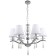 Suspended chandelier NIFTY 6XE14 40W, size 72x72x73-104 cm, chromium color