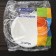 A set of plastic disposable plates for soup, 600 ml, 12 pcs, white color