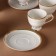 Service Porcelain Tea Louis, 15 objects: kettle 1.3 l, milkman 300 ml, sugar tower 350 ml, 6 teaspoon 160 ml