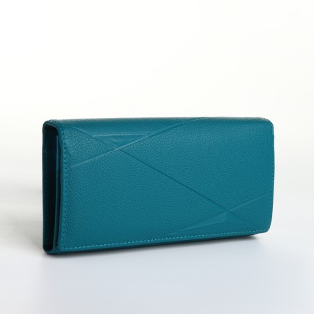 Women's wallet on a magnet, turquoise color