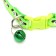 Two -layer collar with fastx "delicious" 30 x 1 cm, green