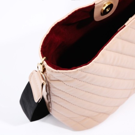 Cross-Bodi Bag on a zipper, beige color-4