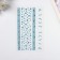 Stick plastic rhinestones "Square road" Blue 22.5x11.5 cm