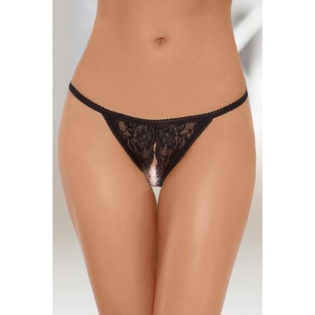 Thong with access to Softline Collection, Black Color, S/L size