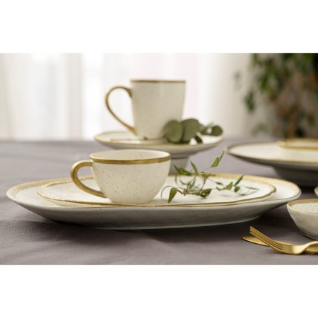 Porcelain mug Magistro Poursephona, 400 ml, beige color-6