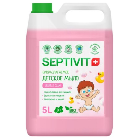 Детское мыло SEPTIVIT "Bubble Gum" 5 л-1